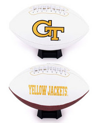 Georgia Tech Yellow Jackets Full Size Embroidered Signature Football