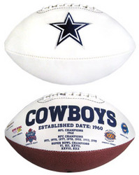 Dallas Cowboys Embroidered Signature Series Football
