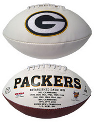 Green Bay Packers Embroidered Signature Series Football
