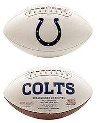 Indianapolis Colts Embroidered Signature Series Football