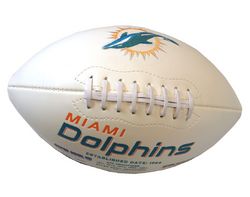 Miami Dolphins Embroidered Signature Series Football