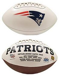 New England Patriots Embroidered Signature Series Football
