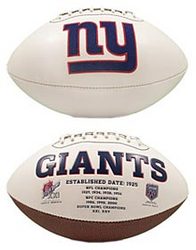 New York Giants Embroidered Signature Series Football