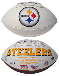 Pittsburgh Steelers Embroidered Signature Series Football