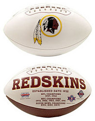 Washington Redskins Embroidered Signature Series Football