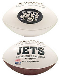 New York Jets Embroidered Signature Series Football