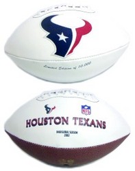 Houston Texans Embroidered Signature Series Football