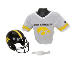 Iowa Hawkeyes Football Helmet & Jersey Top Set