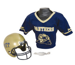 Pittsburgh Panthers Football Helmet & Jersey Top Set