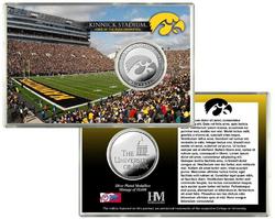 Iowa Hawkeyes Silver Coin Card - Stadium