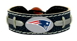 New England Patriots Team Color Football Bracelet