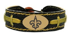 New Orleans Saints Team Color Football Bracelet