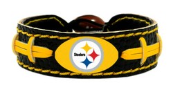 Pittsburgh Steelers Team Color Football Bracelet