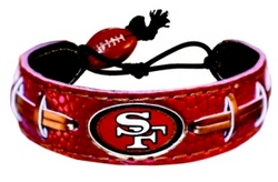 San Francisco 49ers Team Color Football Bracelet