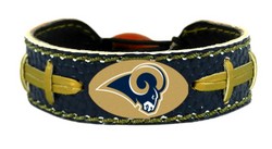 St. Louis Rams Team Color Football Bracelet