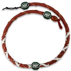 New York Jets Spiral Football Necklace