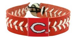 Cincinnati Reds Baseball Bracelet - Team Color Style