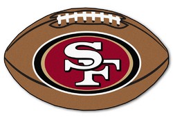 San Francisco 49ers 22"x35" Football Mat