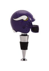 Minnesota Vikings Football Helmet Wine Bottle Stopper