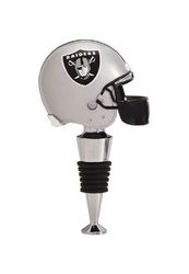 Oakland Raiders Football Helmet Wine Bottle Stopper