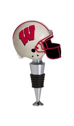 Wisconsin Badgers Football Helmet Wine Bottle Stopper