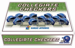 Kansas Jayhawks Checker Set