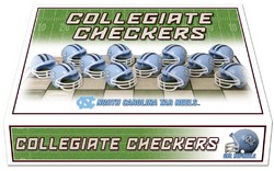 North Carolina Tar Heels Checker Set