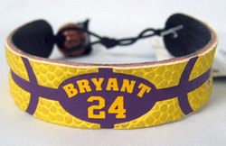 Los Angeles Lakers Kobe Bryant Team Color Basketball Bracelet