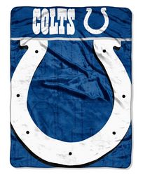 Indianapolis Colts 46" x 60" Micro Raschel Throw Blanket - Livin' Large Design