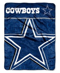 Dallas Cowboys 46" x 60" Micro Raschel Throw Blanket - Livin' Large Design