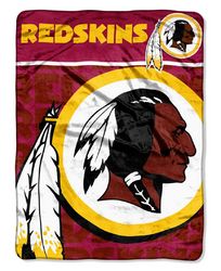 Washington Redskins 46" x 60" Micro Raschel Throw Blanket - Livin' Large Design