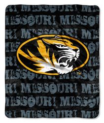 Missouri Tigers 46" x 60" Micro Raschel Throw Blanket - Grunge Style