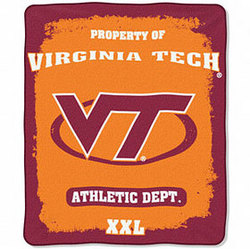 Virginia Tech Hokies 46" x 60" Micro Raschel Throw Blanket