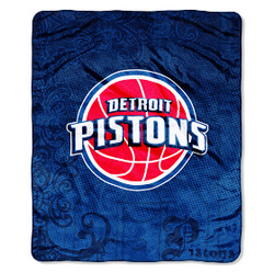 Detroit Pistons 46" x 60" Micro Raschel Throw Blanket