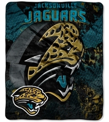 Jacksonville Jaguars 46" x 60" Micro Raschel Throw Blanket - Grunge Design