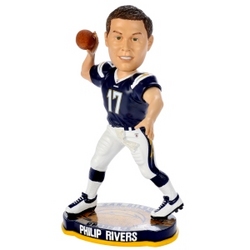 San Diego Chargers Philip Rivers Forever Collectibles Football Base Edition Bobble Head
