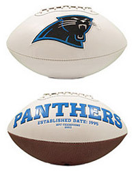 Carolina Panthers Embroidered Signature Series Football