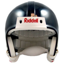 Riddell Blank Mini Football Helmet Shell - Black