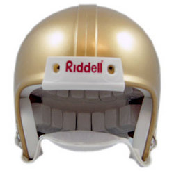Riddell Blank Mini Football Helmet Shell - Notre Dame Gold