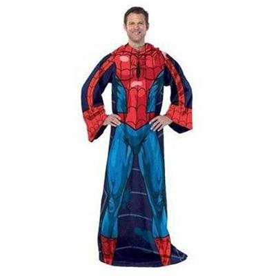 Spiderman Blue Marvel Comic Adult Comfy Throw Fleece Blanket