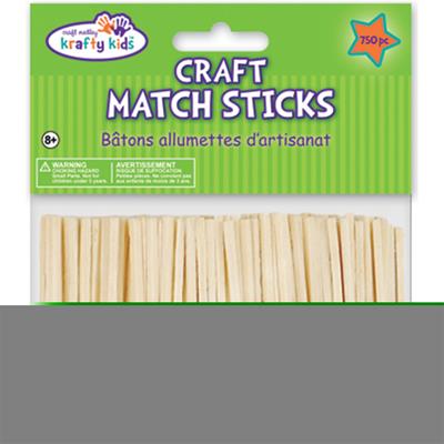 Craft Match Sticks 2" 750/Pkg-Natural