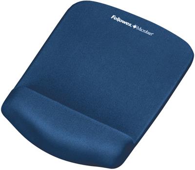 Fellowes - Plush Touch Mouse Pad with Wristrest (Blue)