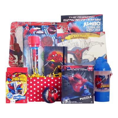 Spiderman Fun & Games Gift Baskets for Boys
