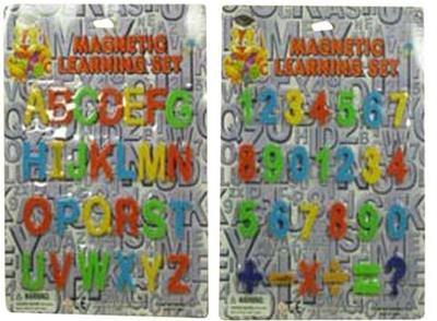 Magnetic Learning Set - 26 Letters or 26 Numbers and Symbols Case Pack 288