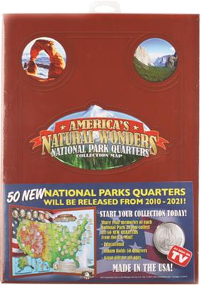 National Parks Quarters Map Case Pack 18