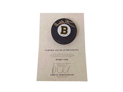 Bobby Orr Boston Bruins NHL Hand Signed Hockey Puck