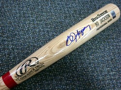 Bo Jackson Kansas City Royals MLB Hand Signed Name Model Bat