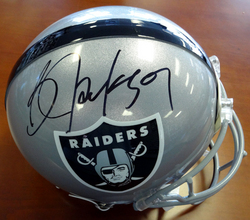 Bo Jackson Oakland Raiders NFL Hand Signed Full Size Proline Helmet