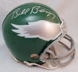 Bill Bergey NFL Philadelphia Eagles Hand Signed Mini Helmet