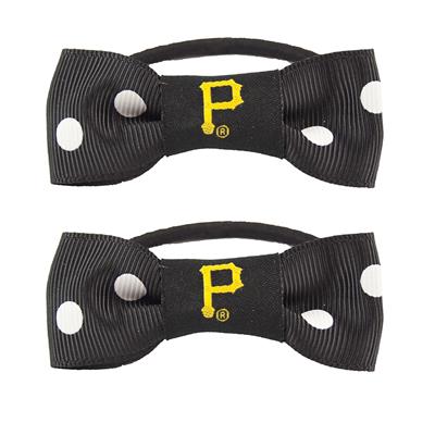 Pittsburgh Pirates MLB Bow Pigtail Holder